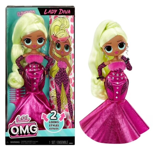 LOL Surprise OMG Lady Diva Fashion Doll with Fashions and Accessories, Ages 4+ - Picture 1 of 5
